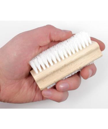 Wood Nail Brush Set - Double-Sided Beech Wood Hand Washing & Medical Brushes for Kitchen Bathroom & Workshop - Buy Online on GoSupps.com