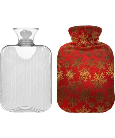 Snowflakes Christmas Heat Bottle - 2L | Pain Relief & Therapy Water Bag for Warmth & Comfort - Buy Online on GoSupps.com