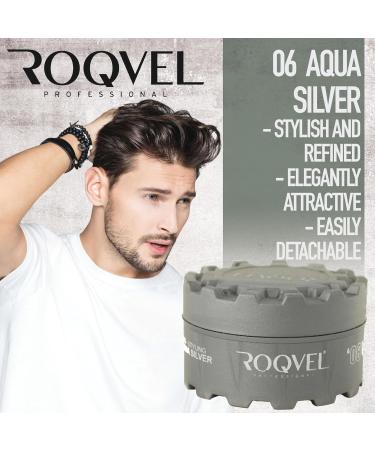 ROQVEL PROFESSIONAL Aqua Hair Styling Wax 06 Silver 150ml - Buy Online on GoSupps.com
