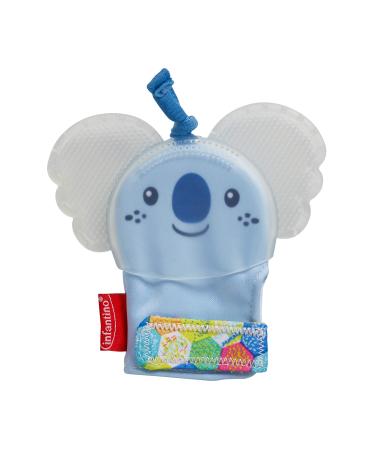Infantino Crystal Clear Teething Mitten - Teethe & Play Wearable Soft  Mitten  with 100% Paint-Free  Dye-Free Textured Silicone. Easy-Grasp Natural Rubber Teether for Baby (Koala) Teething Mitten 1 Count (Pack of 1)
