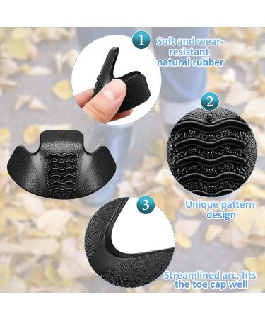 8-Piece Rubber Toe Guards for Boots - Toe Protectors for Work Boots - Repair & Protect Toes - Buy Online on GoSupps.com