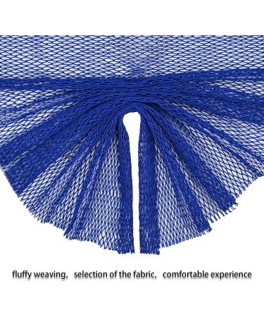 Kevinrooty 2 Pcs African Net Long Bath Sponge for Exfoliating Shower - Blue Black - Buy Online on GoSupps.com