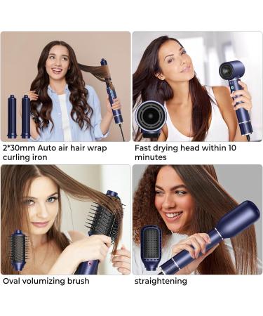 Atopskins Air Styler 5in1 hair styler with 320 million ionic hair styler 110000 rpm hairdryer 20 ms air flow hair dryer brush auto curling iron straightening brush 340 g light quiet fast drying - Buy Online on GoSupps.com