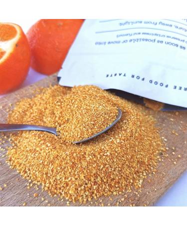 Pure Dried Orange Peel Powder - Coarse Fruit Zest for Cooking & Baking | Perfect for Turkish Tea, Cheesecakes & Smoothies - Buy Online on GoSupps.com