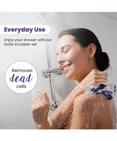 Opaz Bath Shower Sponge Loofah Skin Care Kit - Set of 4 - Buy Online on GoSupps.com
