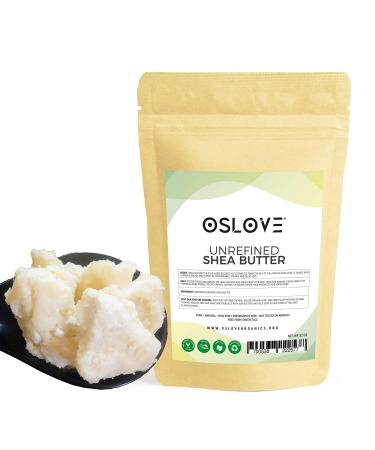 Oslove Organics Organic Unrefined Shea Butter 2 LB Raw  African 100% Pure  Non-GMO  Fresh  Rich and Creamy