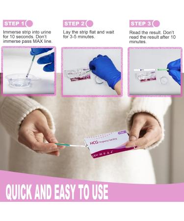 25 Sensitive HCG Pregnancy Test Strips - Accurate Home Testing for Early Pregnancy with Over 99% Accuracy - Buy Online on GoSupps.com