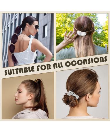 16-Piece Ponytail Hair Cuff Set for Women & Girls - Decorative French Hair Holders and Accessories - Buy Online on GoSupps.com