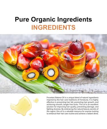 Organic Batana Oil for Hair Growth - 100% Natural Hair Mask & Scalp Treatment 120g for Repairing Damaged Hair & Skin - Buy Online on GoSupps.com