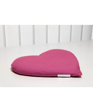 Buy Grape Seed Heart Pillow 30x25cm - Pink Heat Cushion | Perfect Gift Idea - Buy Online on GoSupps.com