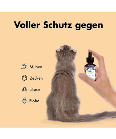 Catly Anti-Mites Cat Spray - Natural Flea & Parasite Defense | 100ml Ear Mites Solution for Cats - Buy Online on GoSupps.com