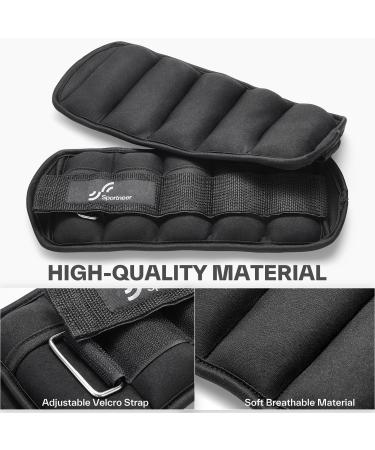 Sportneer Adjustable Ankle/Wrist Weights - 0.7-3kg Each 1.4-6kg Pair | Optimize Your Workout - Buy Online on GoSupps.com