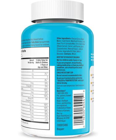 One A Day Kids Multivitamin Gummies Kids Vitamins with Vitamin C D E & Zinc for Immune Support Childrens Gummy Vitamins Assorted Fruit Flavors 60ct (Packaging May Vary) - Buy Online on GoSupps.com