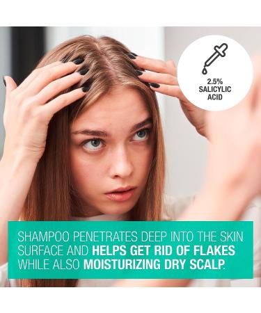 Neutrogena Scalp Therapy Anti-Dandruff Shampoo | 2.5% Salicylic Acid | Peppermint Fragrance | 12 fl oz - Buy Online on GoSupps.com