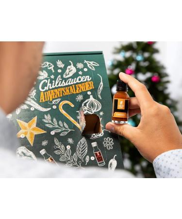 Mexican Tears Sharp Sauce Advent Calendar | 24 Unique Chili Sauces in Glass Bottles | Limited Edition 20ml Collection - Buy Online on GoSupps.com