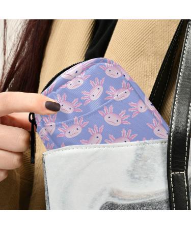 Pfrewn 7-Day Cartoon Axolotl Pill Organizer Case - Portable Weekly Vitamin & Supplement Holder with Zipper - Buy Online on GoSupps.com