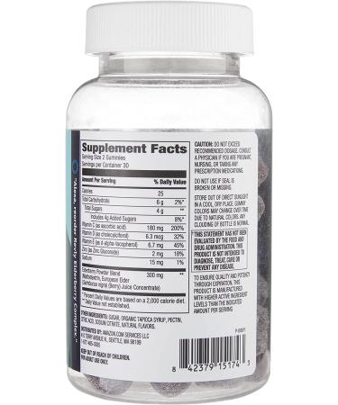 Revly Elderberry Sambucus Gummies 300mg - Immune Support - 60 Gummies (1 Month Supply) Vegan & Gluten-Free - Buy Online on GoSupps.com