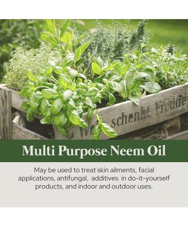 Neem Oil by Plant of Life Multi-Purpose Skin USDA Certified Organic OMRI Listed 100% Pure Natural Cold Pressed Neem Seed Oil - Buy Online on GoSupps.com