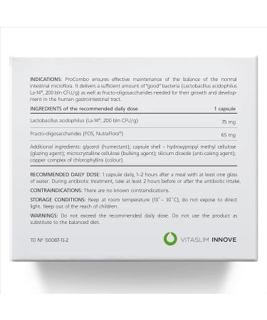 ProCombo Pr biotic & Pr biotic for Gut Health 200 Billion CFU 50 Capsules Pack of 5 - Buy Online on GoSupps.com