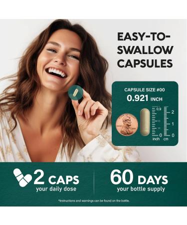 Lions Mane Supplement Capsules - Organic Lions Mane - Made in USA - Fruiting Bodies Extract - 1200 mg 25% Polysaccharides - Memory & Focus Support - As Lions Powder - 120 Capsules 2 Month Supply 120 Count (Pack of 1) - Buy Online on GoSupps.com