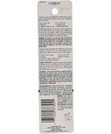 L'Oreal Paris Infallible Pro-Last Pencil Eyeliner - Waterproof Smudge-Resistant Formula for Any Look - Forest Green 0.042 oz - Buy Online on GoSupps.com