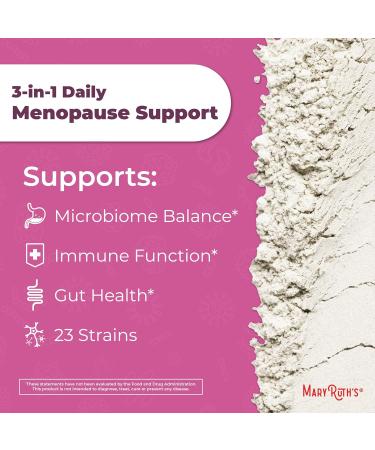 MaryRuth Organics Menopause Probiotics for Women | 3-in-1 Hormonal Support & Estrogen Supplement | Clinically Tested | 60 Billion CFU | Allergen Free | International Shipping - Buy Online on GoSupps.com