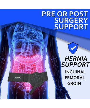 Buy Adjustable Hernia Belts for Men | Left/Right Side Support | Pre/Post Surgery Relief | XL Sizes Available - Buy Online on GoSupps.com