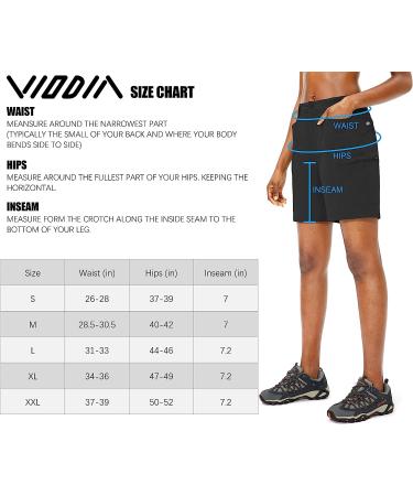 Viodia Women's Quick Dry Hiking Cargo Shorts - Lightweight & Stretchy with Zipper Pockets | Large Greyish Green - Buy Online on GoSupps.com