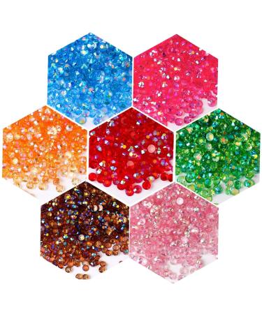 500 Pieces SS30 6mm Flatback Rhinestones AB Clear - Premium Nail Art & DIY Crafts Gems for Clothes Shoes & Bags - Buy Online on GoSupps.com