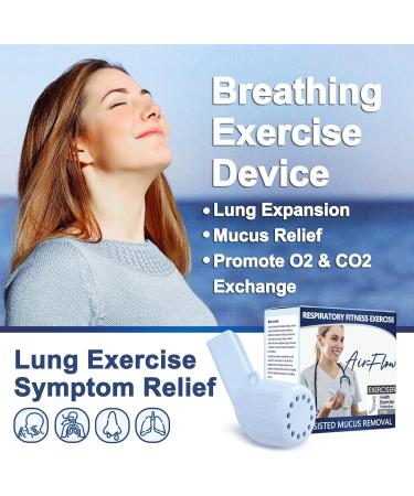 Mucus Clearance & Lung Expansion Device - Flutter Valve for Lung Strengthening & Breathing Exercises (Light Blue - Buy Online on GoSupps.com