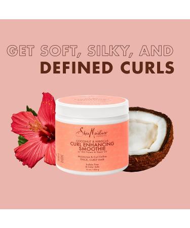 Shea Moisture Coconut and Hibiscus Curl Enhancing Smoothie + Jamaican Black Castor Oil Leave-In Conditioner Bundle (2 Pack - 15 Oz Ea) - Buy Online on GoSupps.com