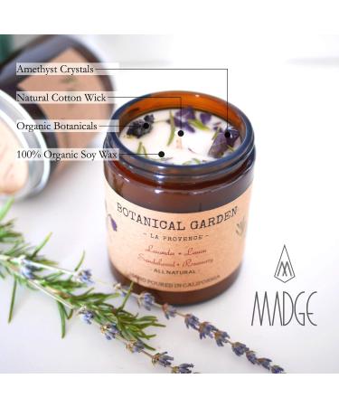 Aromatherapy Organic Lavender Candle - 100% Pure Essential Oil | Natural Soy Wax | Long Lasting Relaxation | Perfect Gift | Home Decor - 9Oz Rosemary Sandalwood Lemon - Buy Online on GoSupps.com