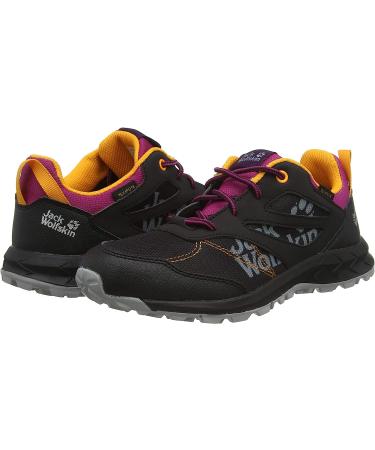 Jack Wolfskin Woodland Texapore Low K Hiking Boot Big Kid 8-12 Years - Black/Purple - Buy Online on GoSupps.com