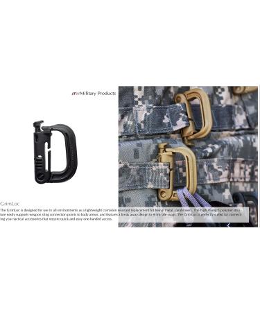 ITW 4-Pack Black D-Ring Grimloc Locking for Molle Webbing - USA Made - Buy Online on GoSupps.com