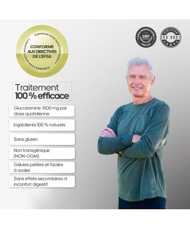 Healthy Fusion No+Douleur | Traitement anti-inflammatoire puissant | Soulage la douleur et r g n re les articulations | Curcuma Glucosamine Chondro tine | Formule efficace | 90 g lules - Buy Online on GoSupps.com