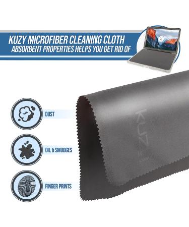 Kuzy Microfiber Cleaning Cloth 3pc Set for Electronics - MacBook Screen Cleaner & Keyboard Cover Cloth - Glasses & Eyeglass Cleaning Cloth - 13-16 inch Pro & Air Models - Buy Online on GoSupps.com