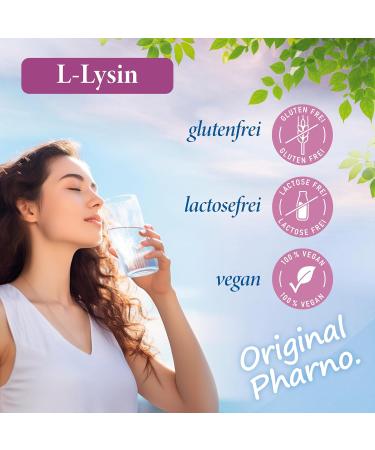  Original Pharno L-Lysine Powder 700g - 100% Pure Lysine Essential Amino Acid Highly Dosed Vegan Good Solubility & Tasteless - For Drinks & Smoothies Without Additives - Original Pharno - Buy Online on GoSupps.com