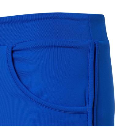 Sportkind Girls & Women 2-in-1 Tennis & Volleyball Sport Shorts with Pockets - Cobalt Blue XL - International Shipping - Buy Online on GoSupps.com