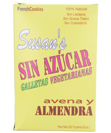 St Amour Susan's Sugar Free Almond Cookie - 8 Ounce | Delicious & Healthy Option - Buy Online on GoSupps.com