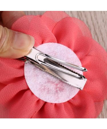 Frcolor 20pcs 3D Rose Flower Hair Clip Set - Chiffon Rose Clips for Women and Girls - Buy Online on GoSupps.com