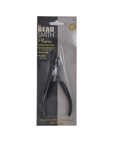 Beadsmith Bent Chain Nose Pliers - 4.5 with Extra Fine Tips and PVC Grip Handle - Ideal Jewelry Making Tool for Bracelets, Earrings, and Necklaces - Buy Online on GoSupps.com