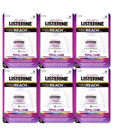 Listerine Total Care Whitening Dental Floss 30 Yards (Pack of 6)