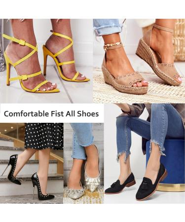 Buy Pigskin Non-Slip High Heel Cushion Inserts - 2 Pairs for Women (Sizes 5-8) - Arch Support & Pain Relief for Dress Shoes Flats Boots & Sandals - Buy Online on GoSupps.com