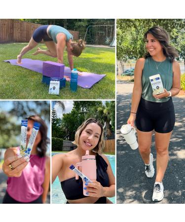 Hydration Electrolyte Powder Packets Blend Magnesium Calcium Sodium Potassium | Coconut Water + Vitamin C & B12 | Sugar-Free Vegan Non-GMO Energy & Immune Support 18 Servings Blue Raspberry Flavor - Buy Online on GoSupps.com