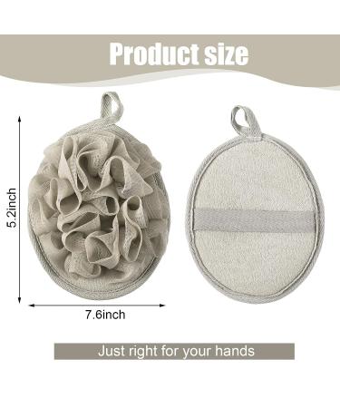 12-Piece Shower Puff Bath Loofah Set - Exfoliating Mesh Pouf Sponges with Hand Strap - Washable Body Scrubber for Men and Women - Buy Online on GoSupps.com