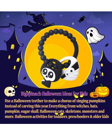 BigSpinach Mummy and Grim Reaper Teether Set for Halloween Fun - Bumpy Ring for Soothing & Easy Grabbing - Buy Online on GoSupps.com