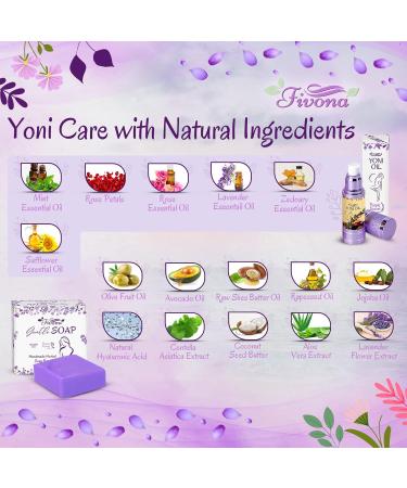 FIVONA Yoni Oil & Bar Soap Set for Women - pH Balanced Natural Hygiene Products - Buy Online on GoSupps.com