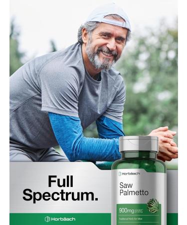 Horbaach Saw Palmetto Extract | 900mg | 200 Capsules | Non-GMO and Gluten Free Formula | Traditional Herb Supplement | from Saw Palmetto Berries Unflavored 200 Count (Pack of 1) - Buy Online on GoSupps.com
