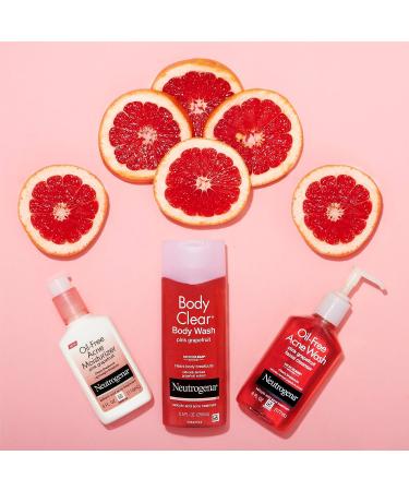 Neutrogena Body Clear Acne Treatment Body Wash with 2% Salicylic Acid - Pink Grapefruit Shower Gel for Back, Chest & Shoulders - Vitamin C - 8.5 fl. oz - Buy Online on GoSupps.com
