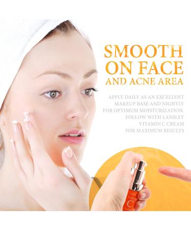 Lansley Natural Vitamin C Serum - Organic Korean Anti-Aging Serum with Vitamin C E & Collagen for Acne Scars & Wrinkles - All Skin Types 20ml - Buy Online on GoSupps.com
